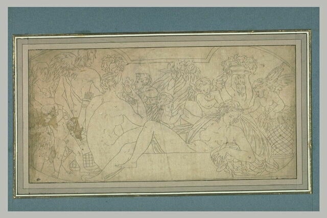 Etude pour un bas-relief (?) dans un cartouche