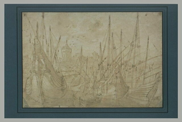 Plusieurs vaisseaux dans un port