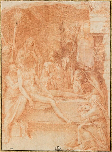 Le Christ mort déposé sur la pierre de l'onction