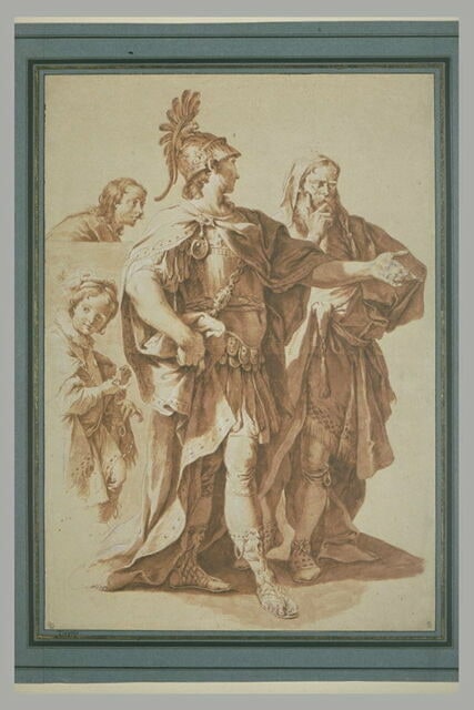 Un guerrier, un prêtre et deux hommes : figures du Monument à Lord Dorset