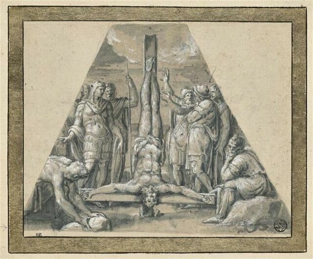 La crucifixion de saint Pierre
