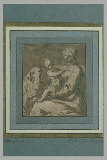 Apparition de la Vierge et de l'Enfant à un ermite