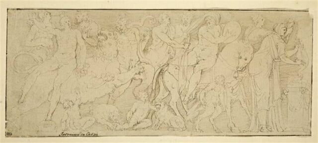 Triomphe de Bacchus, précédé de Silène