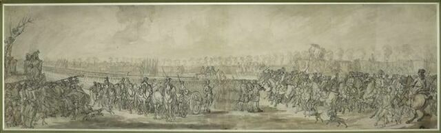 Revue de la maison du roi Louis XV au Trou d'Enfer