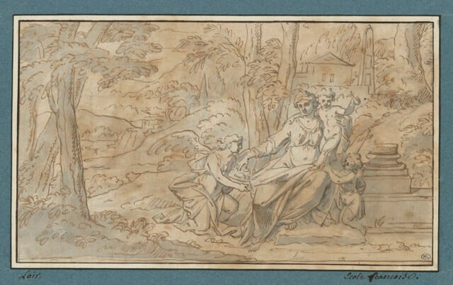 Vierge à l'Enfant avec le petit saint Jean, servie par un ange