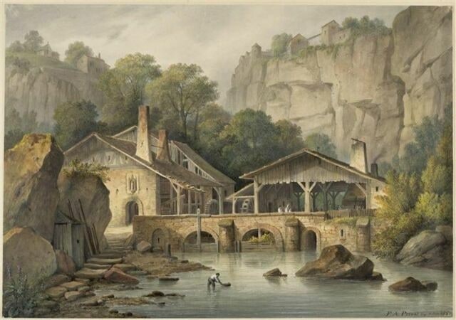 Moulin dans les montagnes