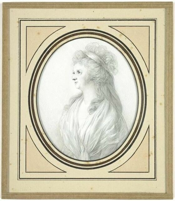 Portrait de femme de trois quarts à gauche