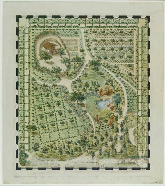 Paris, Hôtel des Invalides, Jardin fruitier, potager et d'agrément