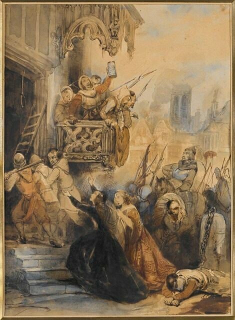 Le Sac d'Anvers par les troupes espagnoles, en novembre 1576