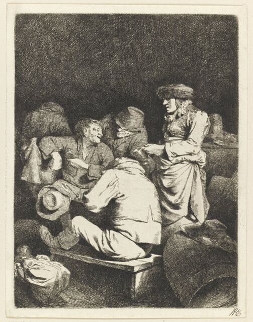 La vieille aubergiste