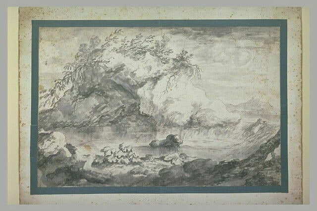 Bords d'une rivière ombragée