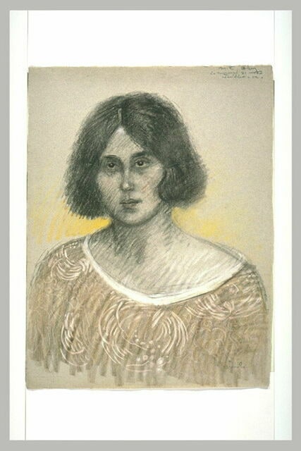 Femme vue en buste