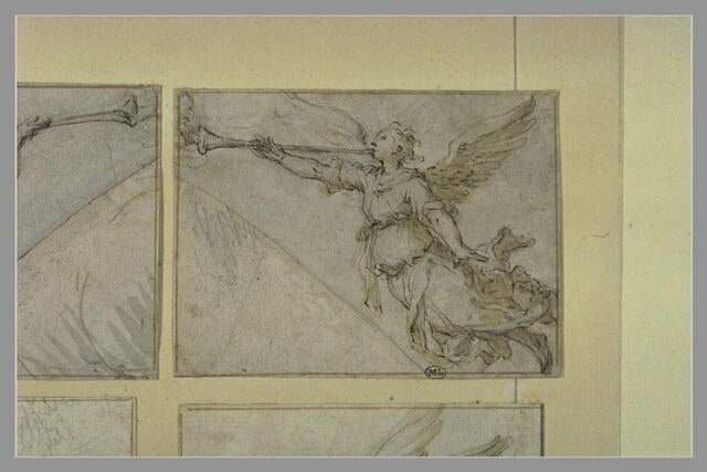 Un ange sonnant de la trompette