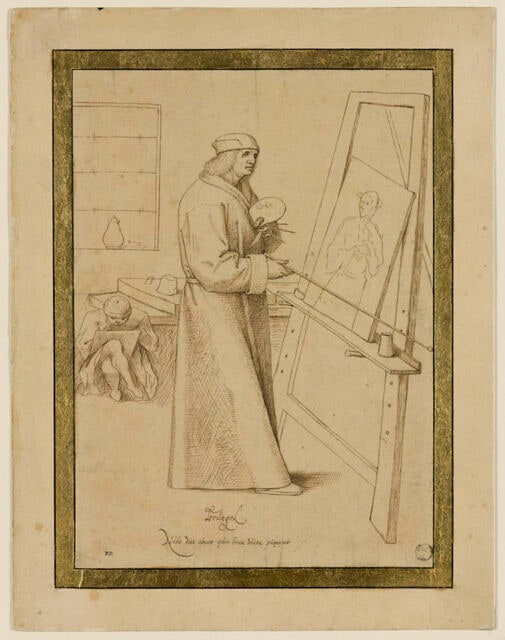 Peintre à son chevalet