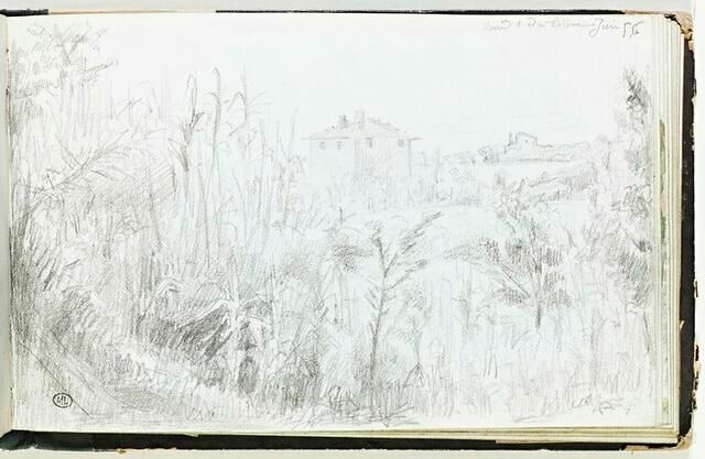 Paysage au bord du Tibre
