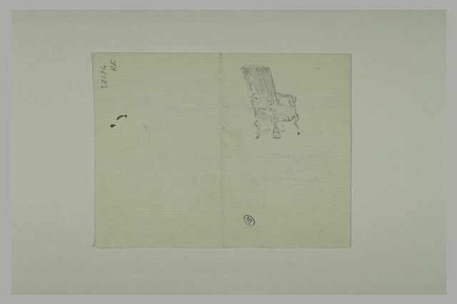 Croquis de fauteuil