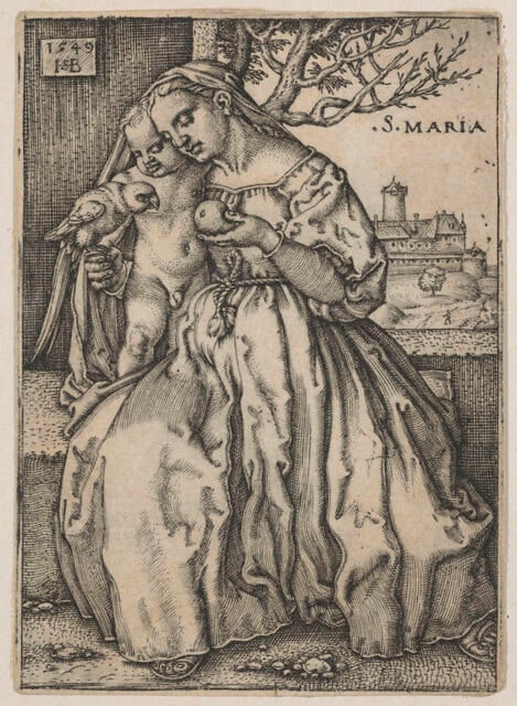 La Vierge au perroquet
