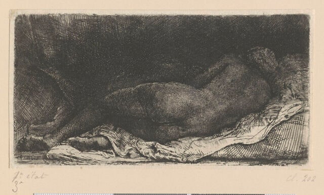 Femme nue allongée dite 'La Négresse couchée'