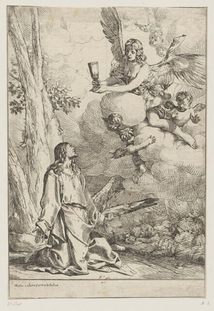 Jésus au Mont des Oliviers