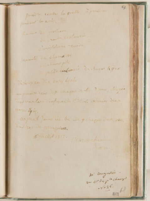 Notes : recette contre la goutte