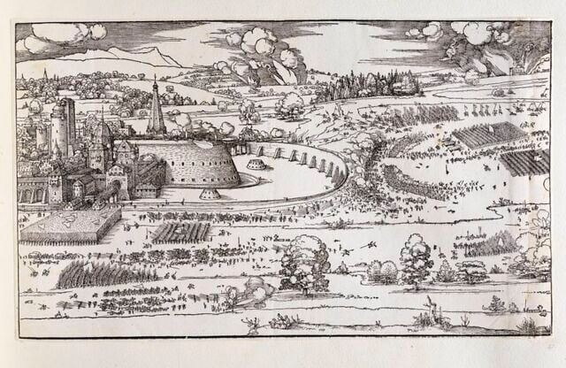 Le siège d'une forteresse