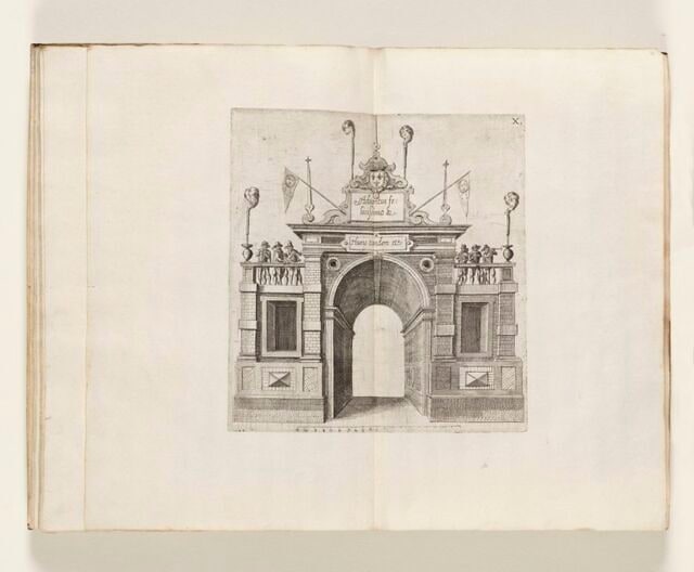 Planche X. Arc de triomphe aux armes de François d'Alençon