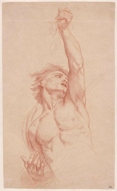 Etude d'homme pour le Triomphe de Flore
