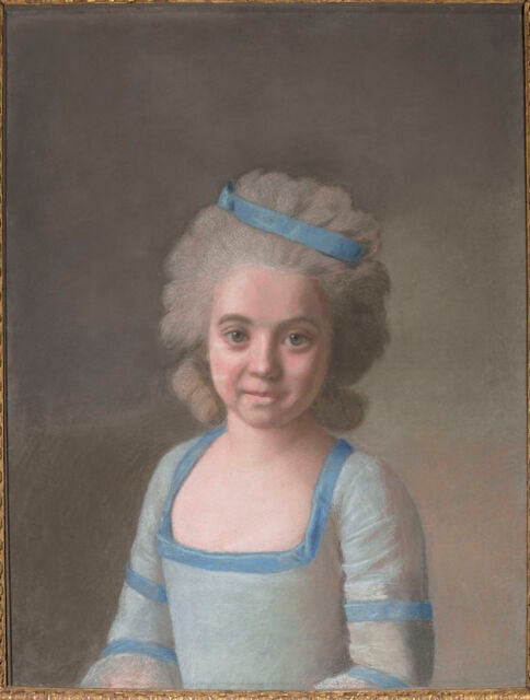 Portrait d'Anne-Philippine Clarenc, petite-nièce de l'artiste
