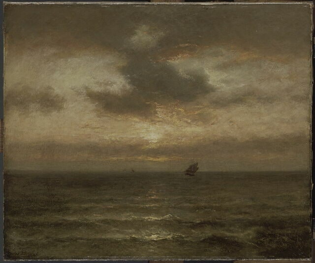 Coucher de soleil sur la mer