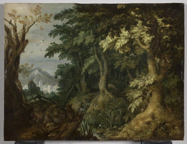 Paysage avec animaux