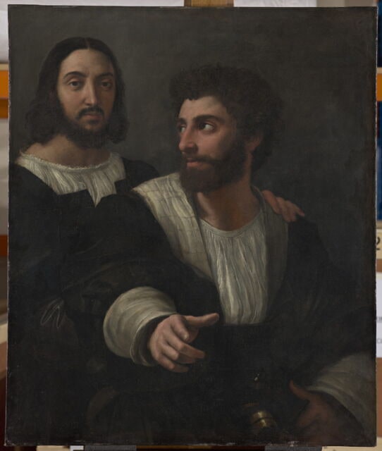 Portrait de l'artiste avec un ami