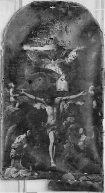 La Sainte Trinité adorée par deux anges