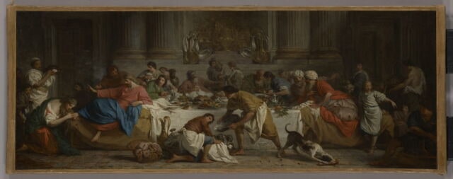 Le Repas chez Simon, esquisse
