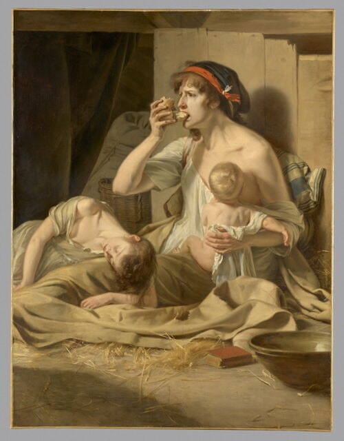 Scène de misère (Abbé Jacques Delille, "La Pitié", Chant I). Fragment.
