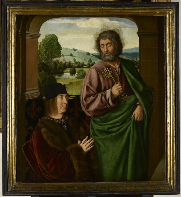 Le duc Pierre II de Bourbon (1439-1503), présenté par saint Pierre