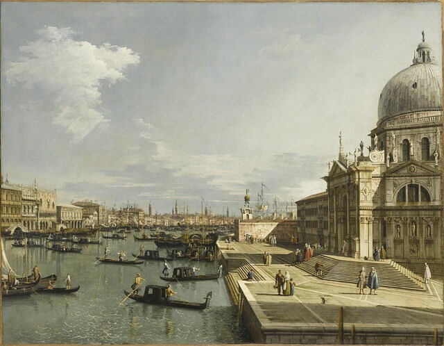 L'entrée du Grand Canal et l'église de la Salute