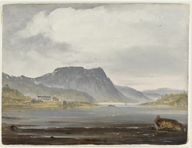 « Vue de Minde-Eidsvold (esquisse) »