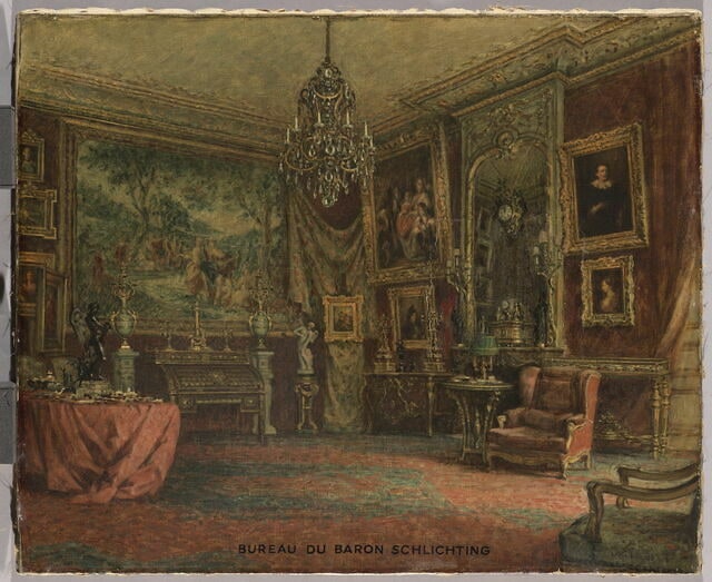 Bureau du baron Basile de Schlichting.