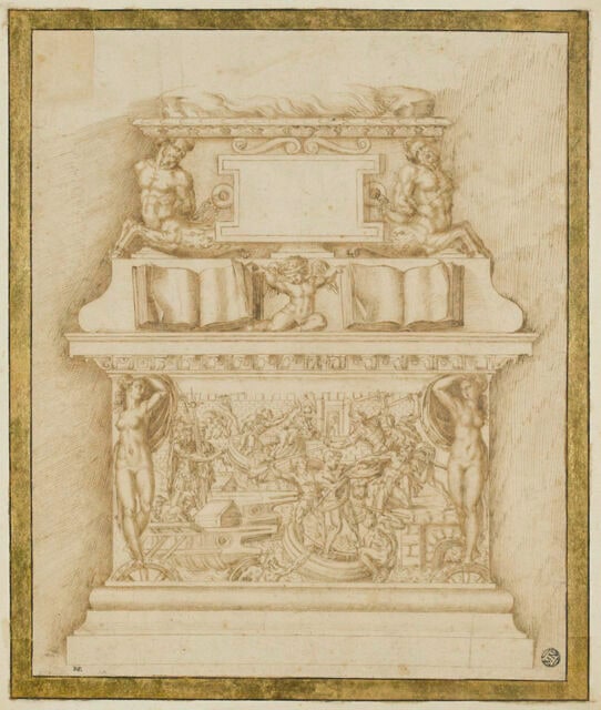 Étude pour le soubassement du monument d'Andrea Doria (?)