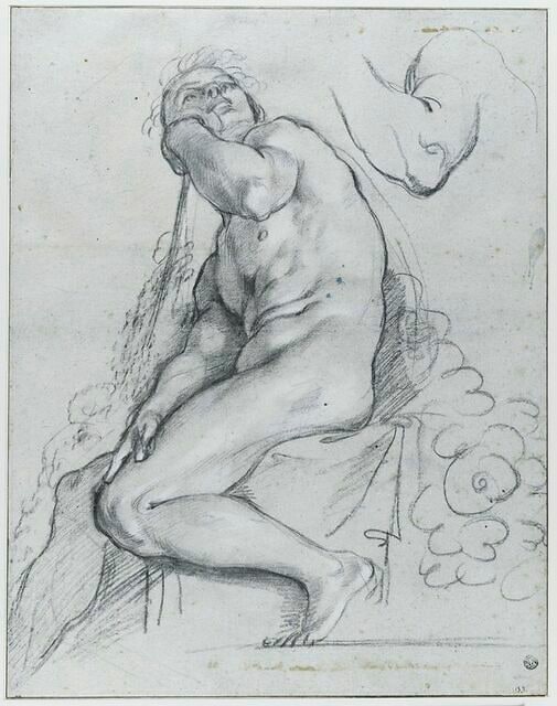 Ignudo de profil à gauche