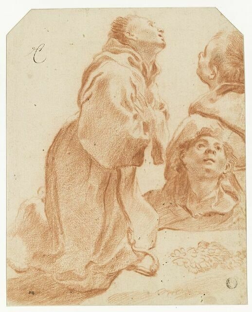 Feuille d'étude pour saint François