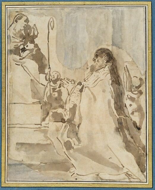 San Pétrone adorant la Vierge à l'Enfant