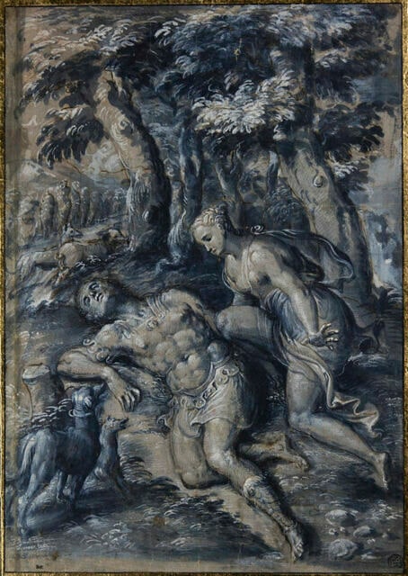 Diane et Endymion (ou Vénus et Adonis ?)