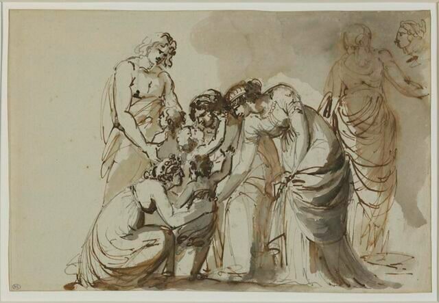 Scène de famille à l'antique