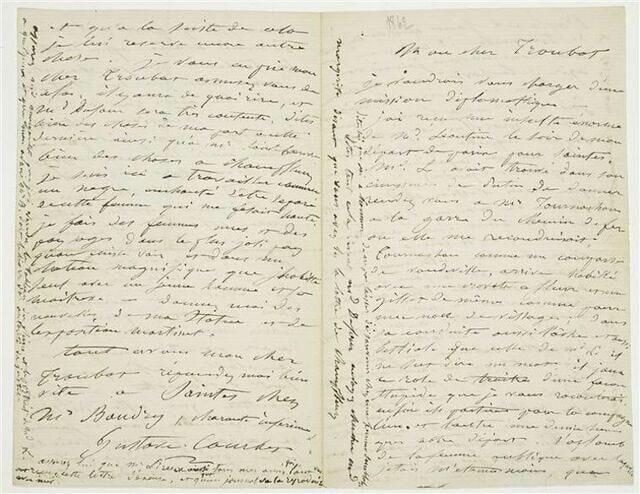(1862), sans lieu, à Jules Troubat