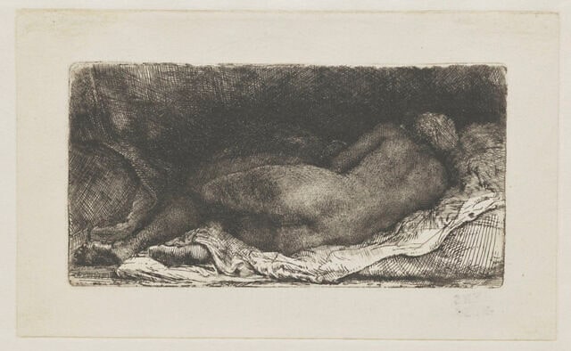Femme nue allongée dite 'La Négresse couchée'