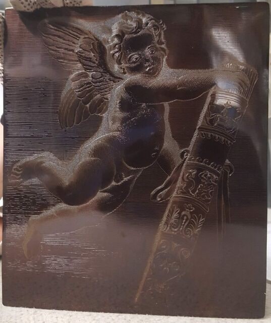 Un Amour portant le carquois d'Hercule.