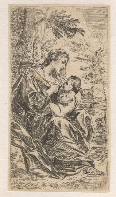 La Vierge allaitant l'enfant Jésus