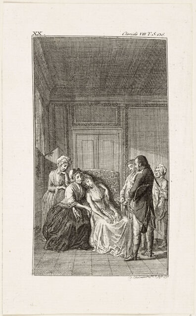 Planche pour "Clarisse Harlowe" de Richardson