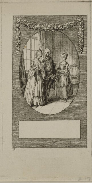 Planche pour "Minna de Barnhelm" de Lessing